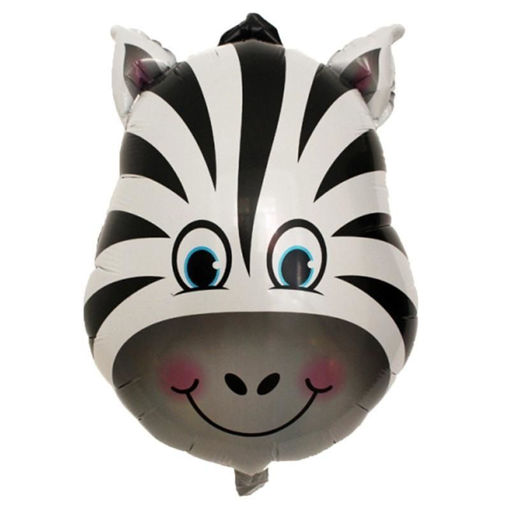 Picture of ZEBRA HEAD SHAPE FOIL BALLOON - 42.5x49cm